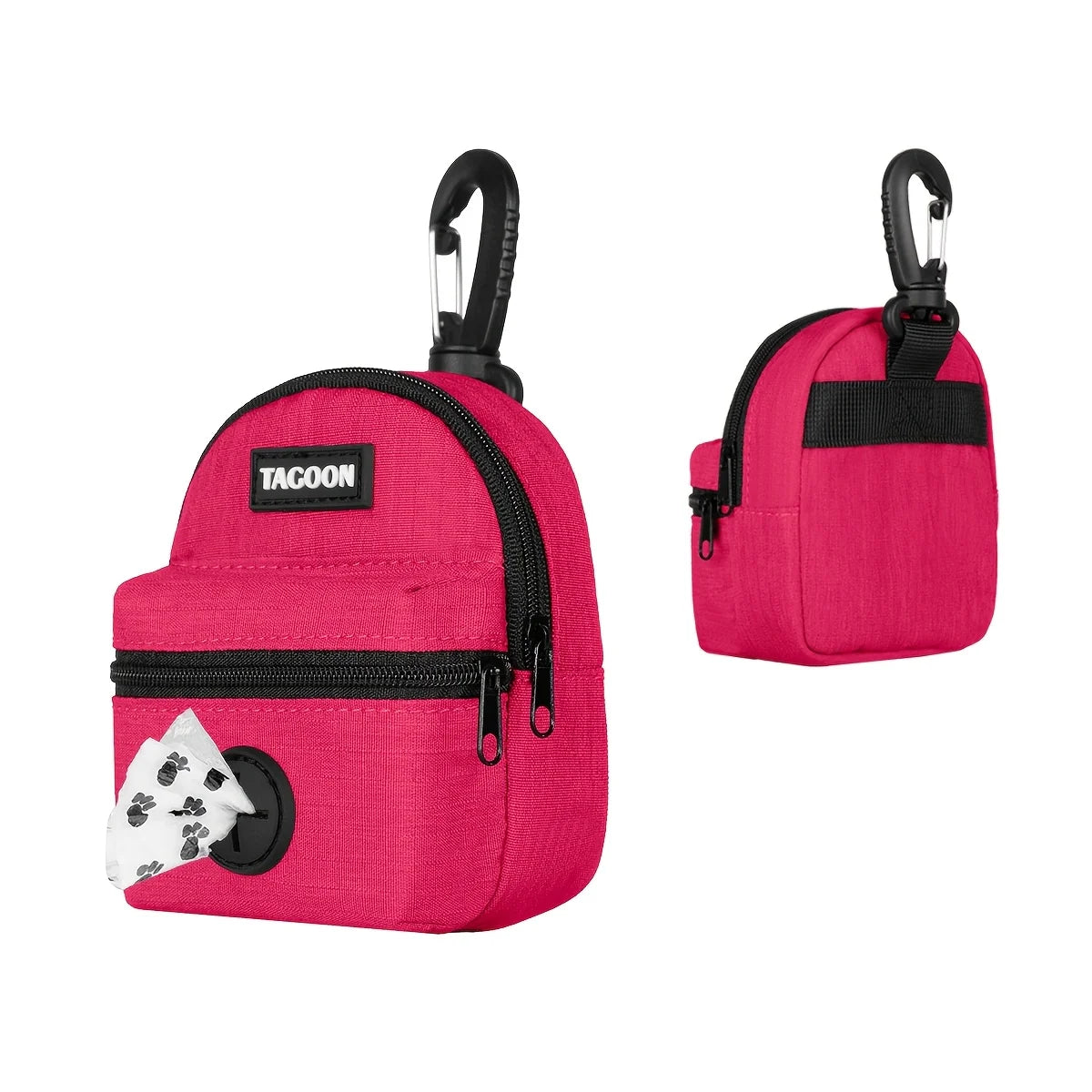 TrailMate pouch clipped to leash on dog walk